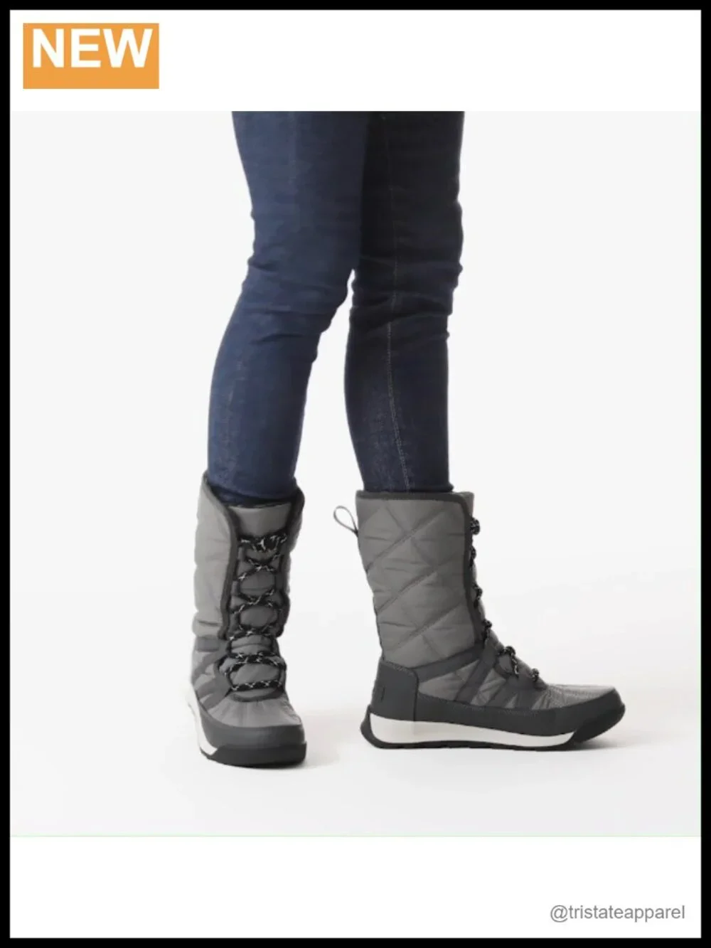 Women's Tall Waterproof Insulated Lace Up Winter Snow Boots